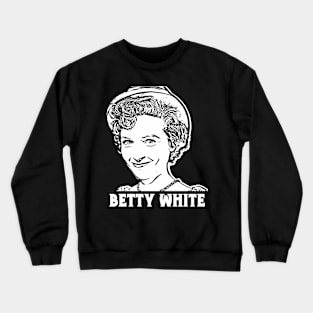 Betty White | in white vintage Crewneck Sweatshirt